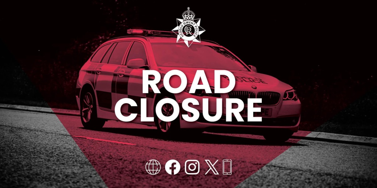 Cwmbran road closure in place due to RTC